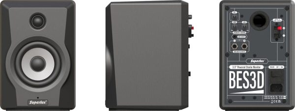 Superlux BES3.5 Monitores Estudio Campo Cercano (Pareja) - Imagen 2